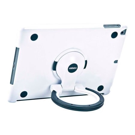 Aidata ISP102WB SpinStand For IPad Air 1, White Shell With White And Black Ring
